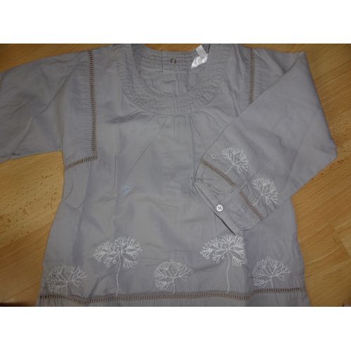 Chemise Kidkanaï Coton 4 Ans Beige