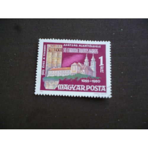 Timbre Hongrie 1980:925 Ans Du Monastère St André.