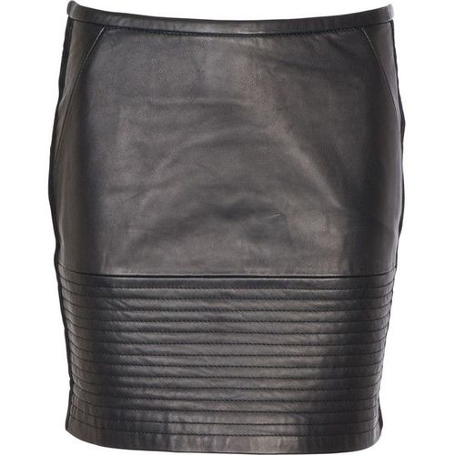 Jupe Sandro Cuir 36-38 Noir 