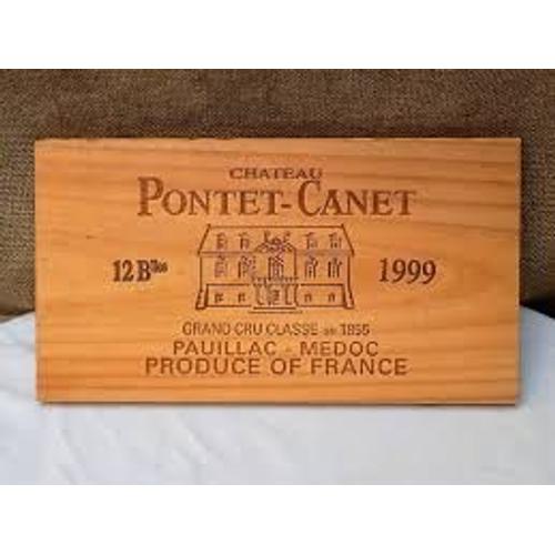 Plaque Château Pontet Canet : Contenance 12 Bouteilles