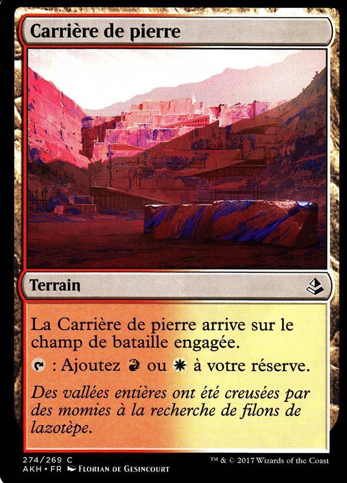 Carri re de pierre Mtg Deck Arpenteur Amonkhet c