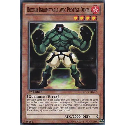 Carte Yu-Gi-Oh - Boxeur Indomptable Avec Protège-Dents - Ltgy-Fr017 Commune