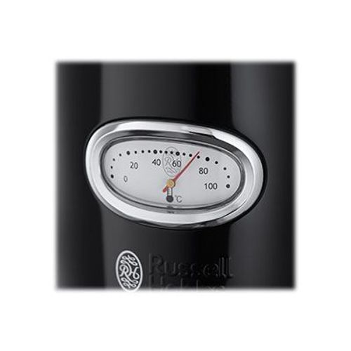 Russell Hobbs Retro 21671-70 - Bouilloire - 1.7 litres - 2.4 kWatt - noir classique
