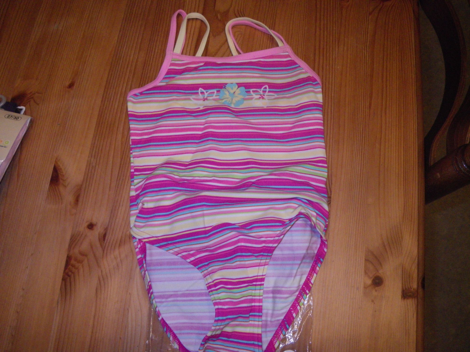 Maillot De Bain 1 Pièce 6 Ans Multicolore Rose  Neuf