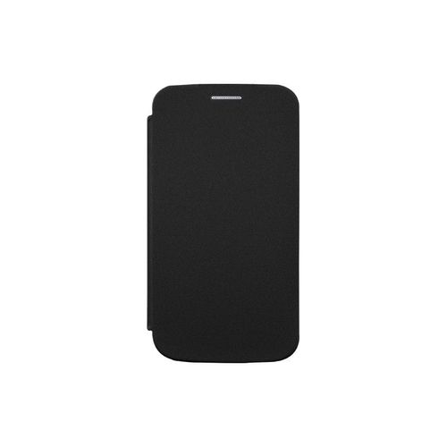 Etui A Rabat Samsung Galaxy S5 Noir Black Porte Carte Housse Flip Folio Cuir (Pu)