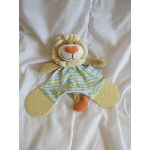 Doudou Lion Coeur Rayures Kimbaloo