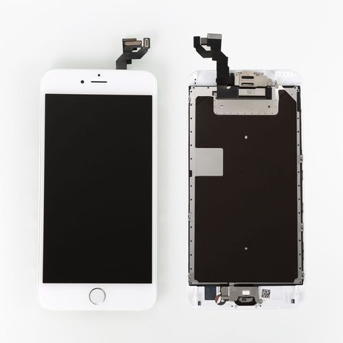 Blanc Complet Ecran Lcd Vitre Tactile Sur Châssis + Home Caméra + Écouteur Pour Iphone 6s Plus 5.5" + Outils De Réparation + Film Protection D'écran En Verre Trempé