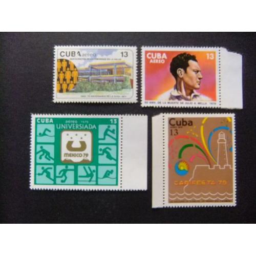 Cuba 1979 Cuatro Sellos Aereos 270 / 311 / 314 / 316 (*)