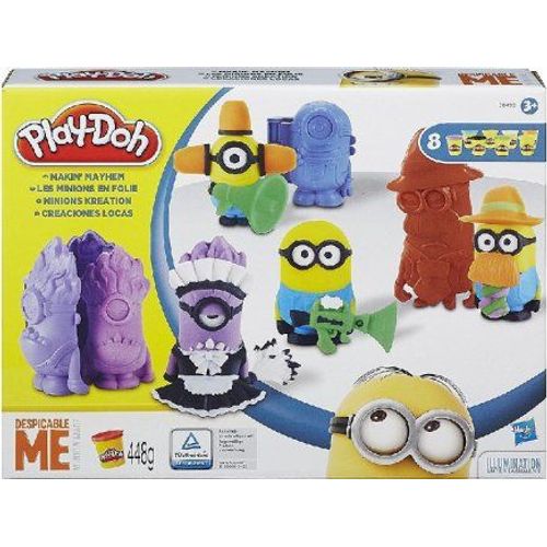 Play Doh Minions En Folie Avec 8 Pots De Pate A Modeler