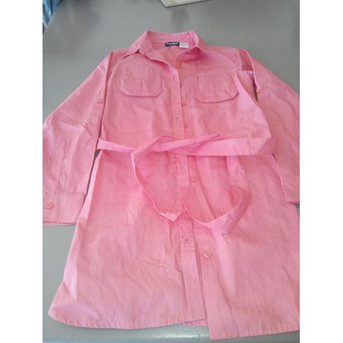 Chemise Active Wear Coton 10 Ans Rose 