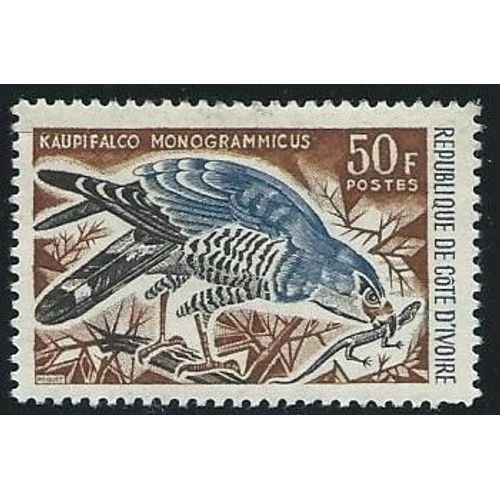 Timbre Cote D'ivoire 1965 Neuf Avec Charnière, Kaupifalco Monogrammicus.