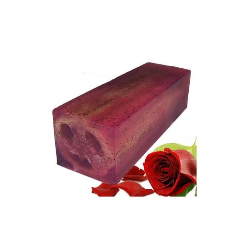Tranche De Savon Artisanal Collection Loofah Rose 