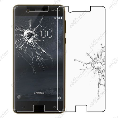 Ebeststar ® Pour Nokia Nokia 5 - Film Protection Écran Verre Trempé Anti Casse Anti-Rayures [Dimensions Precises De Votre Appareil : 149.7 X 72.5 X 8 Mm, Écran 5.2''] [Note Importante Lire Description]