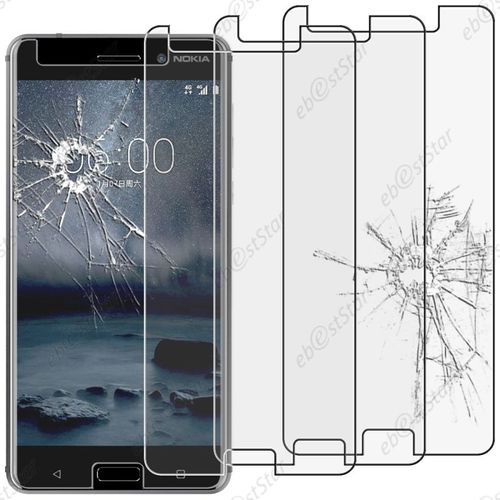 Ebeststar ® Pour Nokia Nokia 6 - Lot X3 Film Protection Écran Verre Trempé Anti Casse Anti-Rayures [Dimensions Precises De Votre Appareil : 154 X 75.8 X 7.9 Mm, Écran 5.5''] [Note Importante Lire Description]