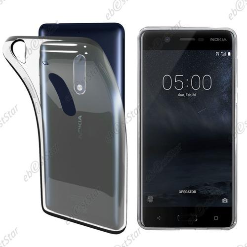 Ebeststar ® Pour Nokia Nokia 5 - Housse Etui Coque Silicone Gel Souple Ultra Fine 0,3mm Et Invisible, Couleur Transparent [Dimensions Precises De Votre Appareil : 149.7 X 72.5 X 8 Mm, Écran 5.2'']