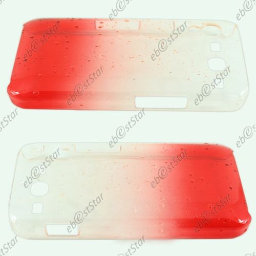 Ebeststar ®  Housse Etui Coque Rigide Ultra Fine Slim 0,5mm Motif Gouttelettes Pour Samsung Galaxy S3 I9300 I9305, Couleur Rouge [Dimensions Precises De Votre Appareil : 136.6 X 70.8 X 8.6 Mm, Écran 4.8'']