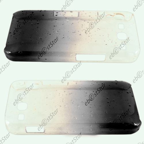 Ebeststar ®  Housse Etui Coque Rigide Ultra Fine Slim 0,5mm Motif Gouttelettes Pour Samsung Galaxy S3 I9300 I9305, Couleur Noir [Dimensions Precises De Votre Appareil : 136.6 X 70.8 X 8.6 Mm, Écran 4.8'']