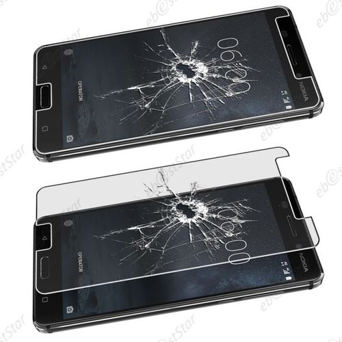 Ebeststar ®  Verre Trempé Vitre Anti Casse Protecteur Écran Anti-Rayure Anti Choc Pour Nokia Nokia 6 [Dimensions Precises De Votre Appareil : 154 X 75.8 X 7.9 Mm, Écran 5.5''] [Note Importante Lire Description]