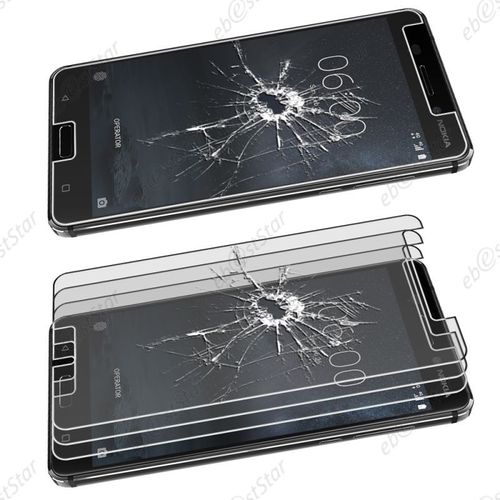 Ebeststar ®  X3 Verre Trempé Vitre Anti Casse Protecteur Écran Anti-Rayure Anti Choc Pour Nokia Nokia 6 [Dimensions Precises De Votre Appareil : 154 X 75.8 X 7.9 Mm, Écran 5.5''] [Note Importante Lire Description]