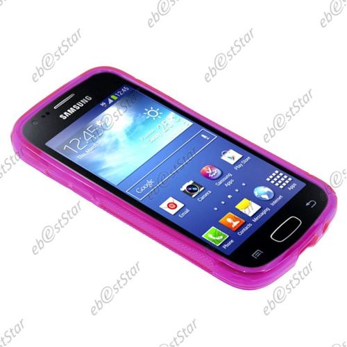 Ebeststar ® Etui Housse Coque S-Line Silicone Protection En Gel Pour Samsung Galaxy Ace 3 Gt-S7270, S7272, S7275, Couleur Violet [Dimensions Precises De Votre Appareil : 121.2 X 62.7 X 9.8 Mm, Écran 4'']