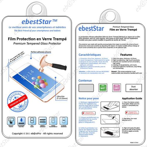 Ebeststar ® Film Protection Écran Verre Trempé Protecteur Tout Écran Pour Nokia Nokia 3 [Dimensions Precises De Votre Appareil : 143.4 X 71.4 X 8.5 Mm, Écran 5''] [Note Importante Lire Description]