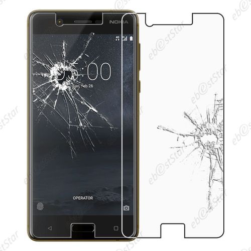 Ebeststar ® Film Protection Écran Verre Trempé Protecteur Tout Écran Pour Nokia Nokia 5 [Dimensions Precises De Votre Appareil : 149.7 X 72.5 X 8 Mm, Écran 5.2''] [Note Importante Lire Description]