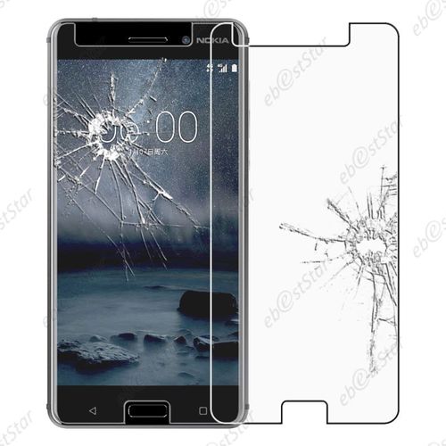 Ebeststar ® Film Protection Écran Verre Trempé Protecteur Tout Écran Pour Nokia Nokia 6 [Dimensions Precises De Votre Appareil : 154 X 75.8 X 7.9 Mm, Écran 5.5''] [Note Importante Lire Description]