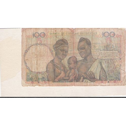 Billet Afrik Occidentale 100 Fr 1947