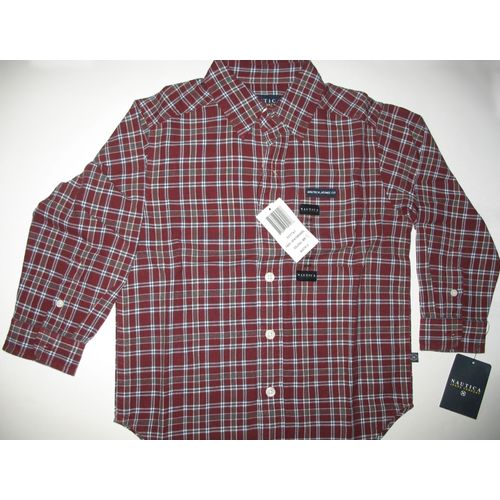 Chemise Nautica Jeans Company Coton 4 Ans Rouge