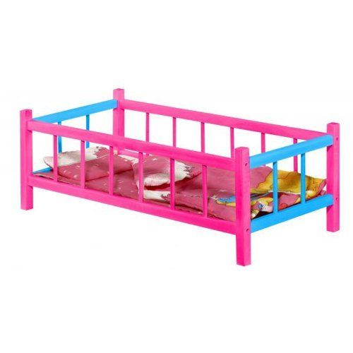 Tupiko Tupiko  -  Ldk Lit Avec Traversin Coloré En Bois Pour Poupées