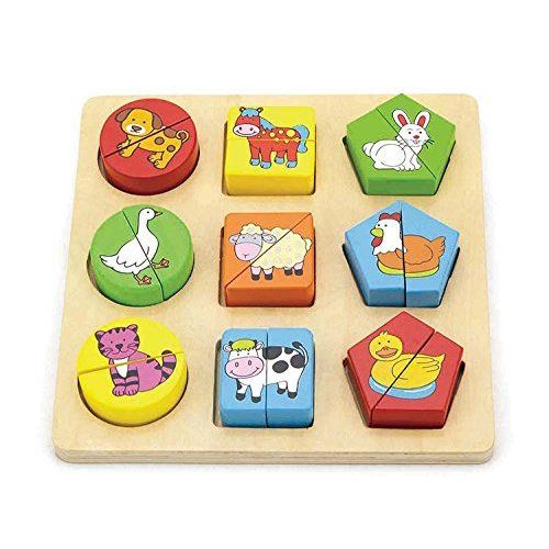 Viga - 2043550 - Puzzle En Bois - Formes Géométriques
