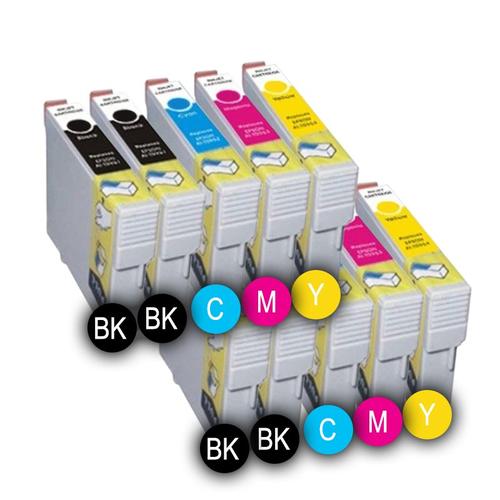 10 CARTOUCHES D¿ENCRE Ink Pro NON OEM PACK COULEURS T1811 BK  - T1814 Y  Pour EPSON XP-422