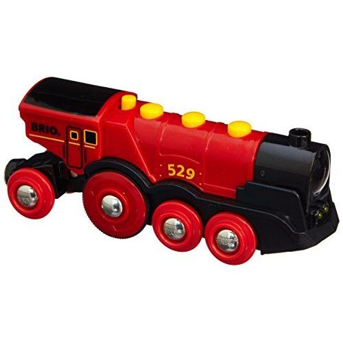 Brio - 33592 - Jeu De Construction - Locomotive Puissante À  Piles - Rouge