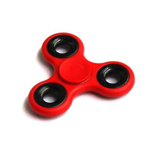 King Fidget Spinner / Tri-Spinner Fidget Toy / Hand Spinner / Roulements Ultra Rapides / Fidget Spinner Enfant Ou Adulte (Rouge)