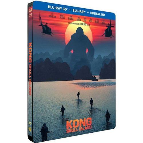 Kong : Skull Island - Édition Limitée Boîtier Steelbook - Blu-Ray 3d + Blu-Ray + Digital Ultraviolet