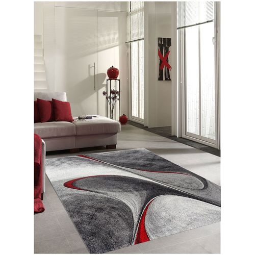 Tapis Grand Dimensions Madila Rouge 200 X 290 Cm Tapis De Salon Moderne Design Par Unamourdetapis
