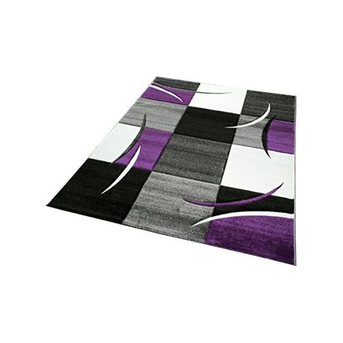 Tapis Diamond 665 950 200x290 Amz Tapis Moderne Par Unamourdetapis Violet 200 X 290 Cm