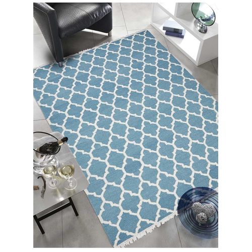 Tapis Chambre Afrira Bleu 200 X 290 Cm Tapis De Salon Moderne Design Par Unamourdetapis