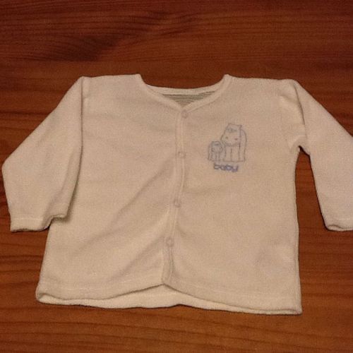 Gilet Pour Bebe Blanc 3 Mois