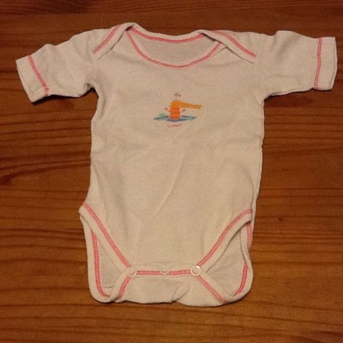 Body Bebe Blanc Lundi 3 Mois