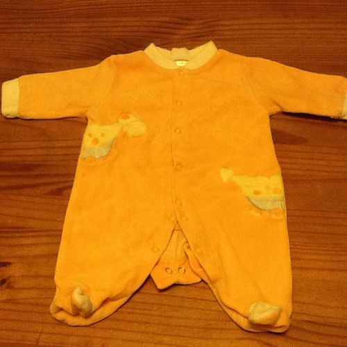 Pyjama Bebe Orange 1 Mois