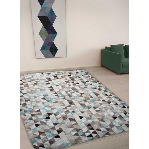 Tapis Grand Dimensions Multica Bleu 80 X 150 Cm Tapis Naturel Par Unamourdetapis