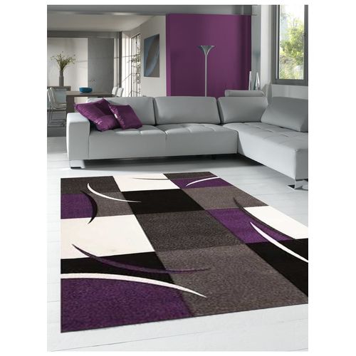 Tapis Grand Dimensions Diamond Comma Violet 200 X 290 Cm Tapis De Salon Moderne Design Par Dezenco