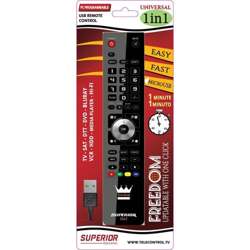 Telecommande  FREEDOM 1-1 NOIRE
