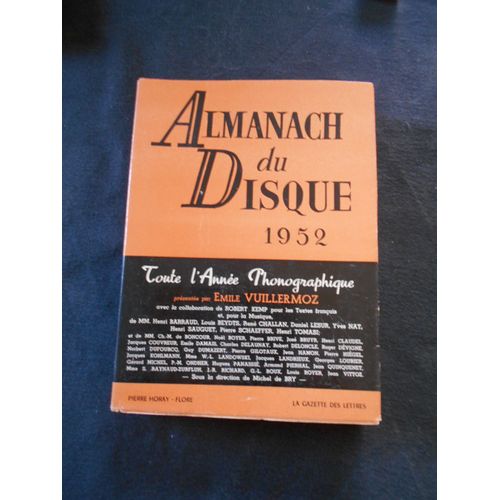 Almanach Du Disque 1952