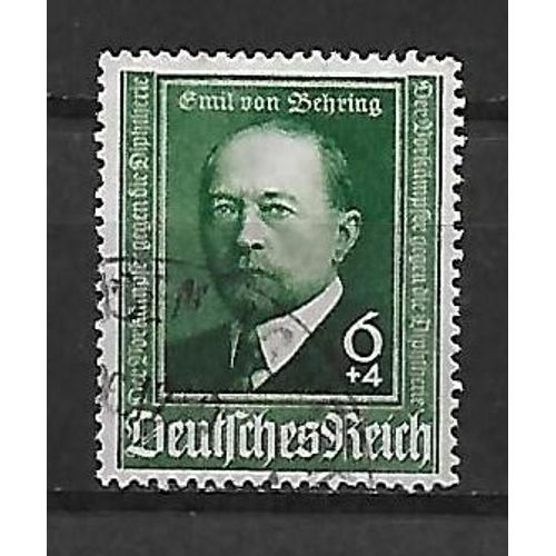 Allemagne Deutsches Reich 1940 : Cinquantenaire De La Découverte Du Sérum Antidiphtérique : Emil Von Behring - Timbre Oblitéré