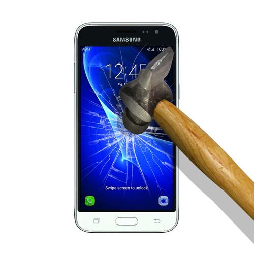 Woowcase, Film Protection [ Samsung Galaxy J3 - J3 2016 ] En Verre Trempé, Samsung Galaxy J3 - J3 2016 Protection Écran