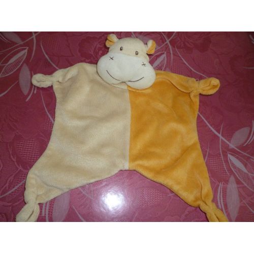 Doudou Plat Hippopotame/Vache Paradise Toys