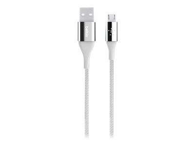 Belkin MIXIT DuraTek - Câble USB - Micro-USB de type B (M) pour USB (M) - USB 2.0 - 2.4 A - 1.22 m - argent