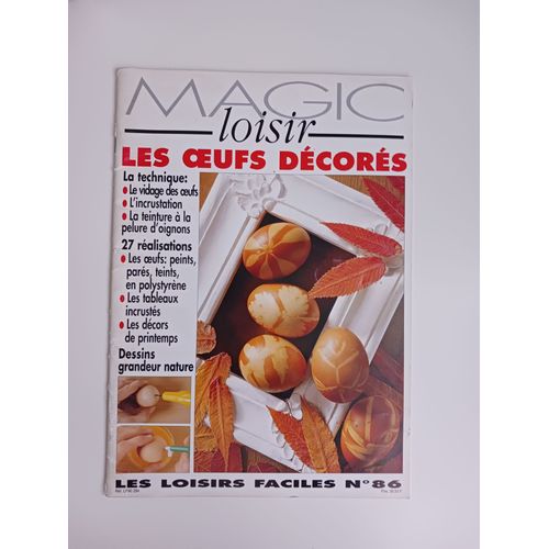 Livre Loisirs Créatifs "Magic Loisir" (Les Oeufs Décorés)